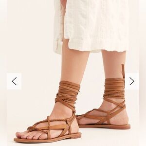 Women's Free People Tan Strappy Sandals